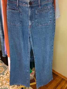 Rouje Paris High Waisted Flare Jeans Size 38 EU fits like Size 4 US IMO